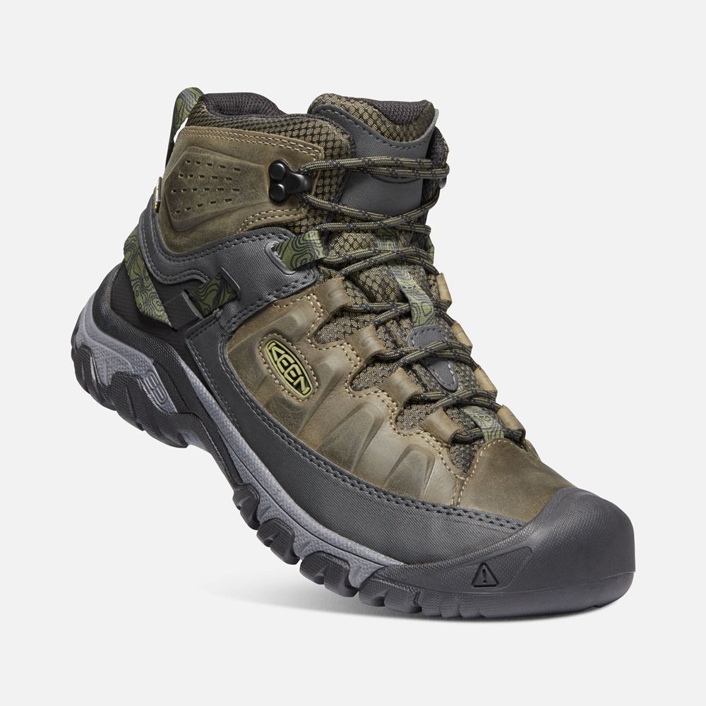 Cizme Keen Romania Barbati Masline Verzi/Negrii Targhee Iii Waterproof Mid 6837-POBAE